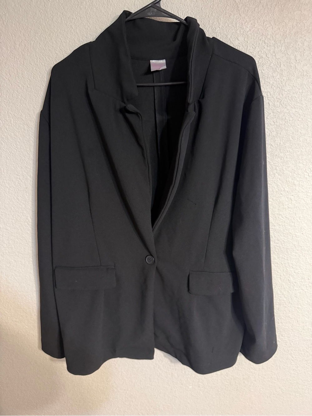No Boundaries Black Single-Button Blazer
